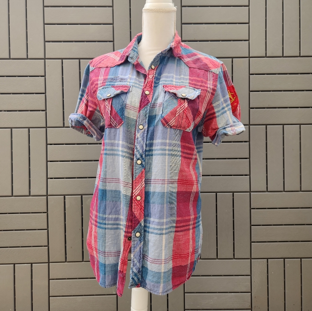 Scotch and Soda Button Up Plaid